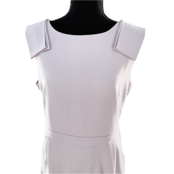 J. Crew Suiting Bow Shoulder Sleeveless Sheath Dress Light Lavender Size 10 - Picture 3 of 17